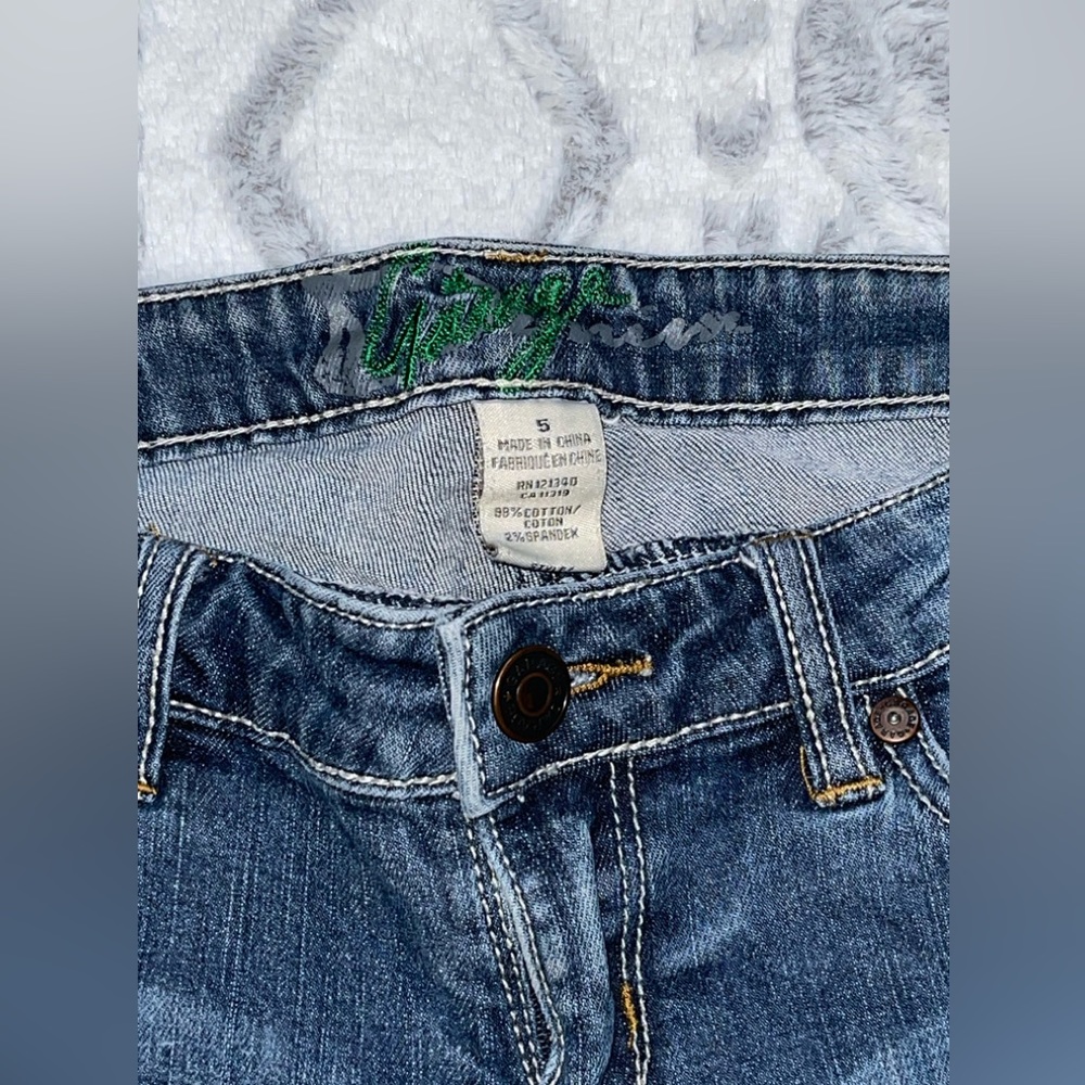 Garage Low Rise Distressed Jeans - Picture 3 of 3